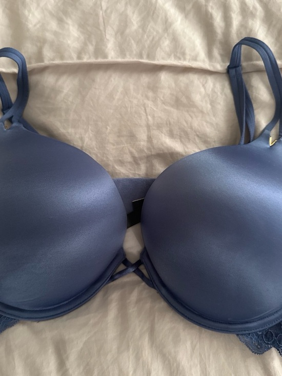 Victoria's Secret Other - Victoria's Secret Satin Push-Up Bra in Periwinkle Blue